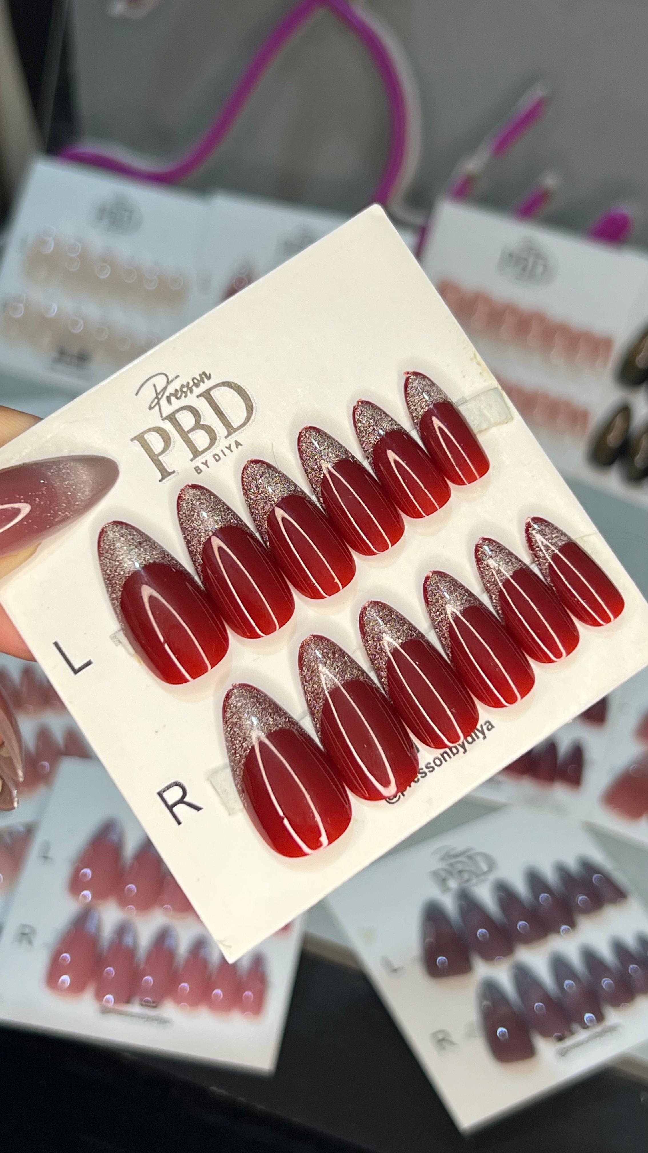 French Cat Eye nails